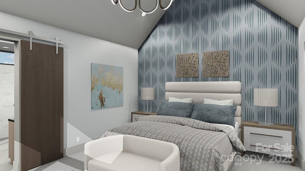 Furnished interior view inside a new home in , Asheville (Image 3).