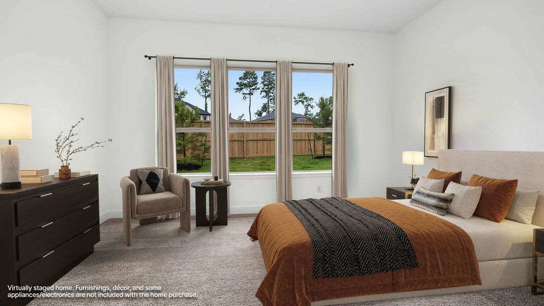 Furnished interior view inside a new home in The Woodlands Hills, Willis (Image 5).