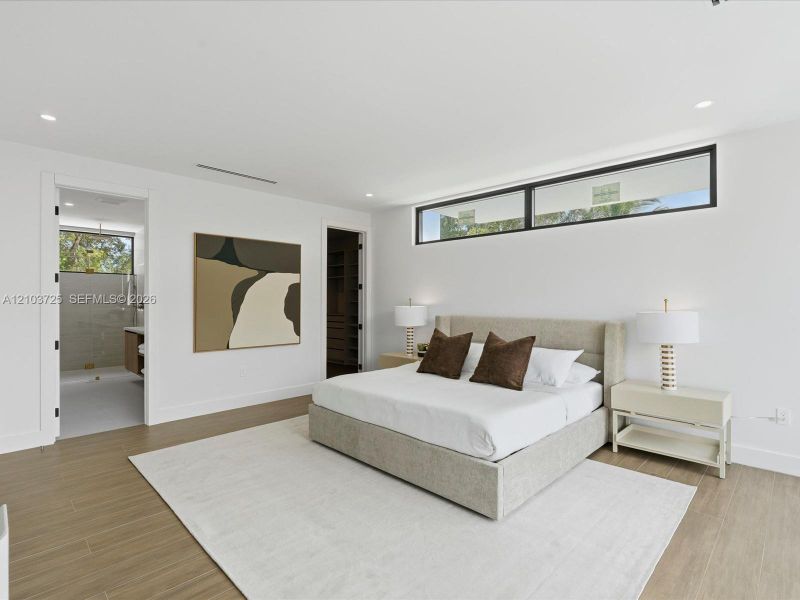 Furnished interior view inside a new home in , Miami (Image 15).
