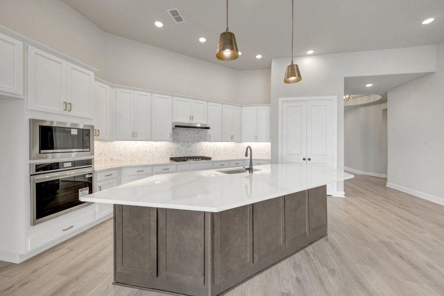 Furnished interior view inside a new home in Brookewater - Ascent Collection, Rosenberg (Image 9).