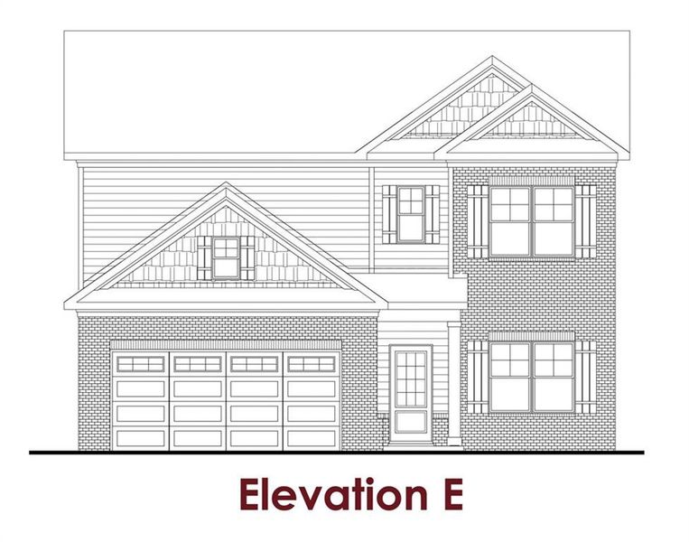 Front exterior of a new home in Summerlin, Auburn, GA, highlighting curb appeal (Image 32).