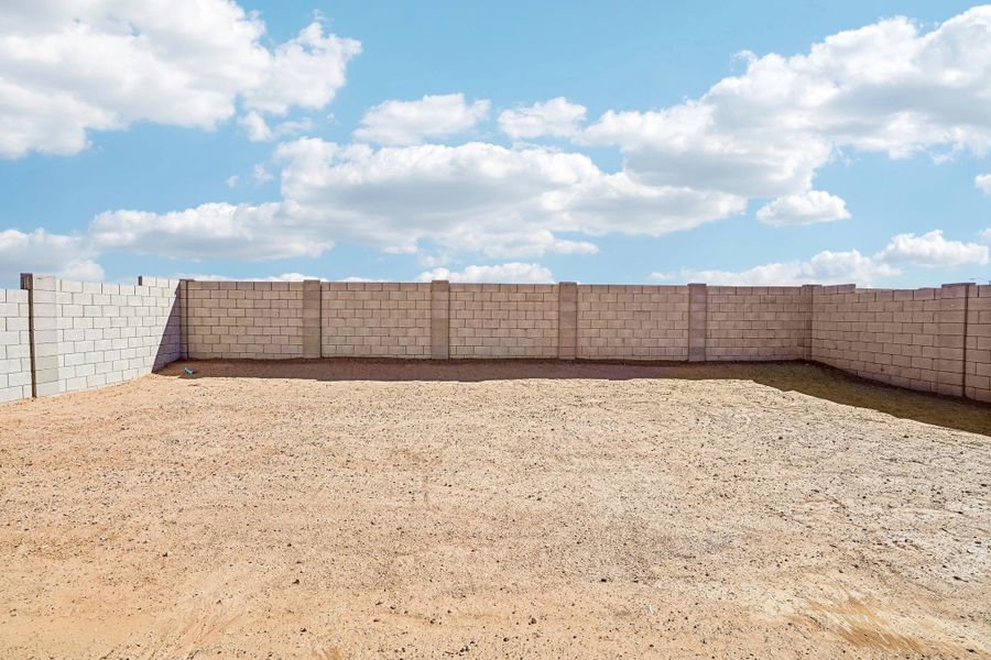Large backyard
