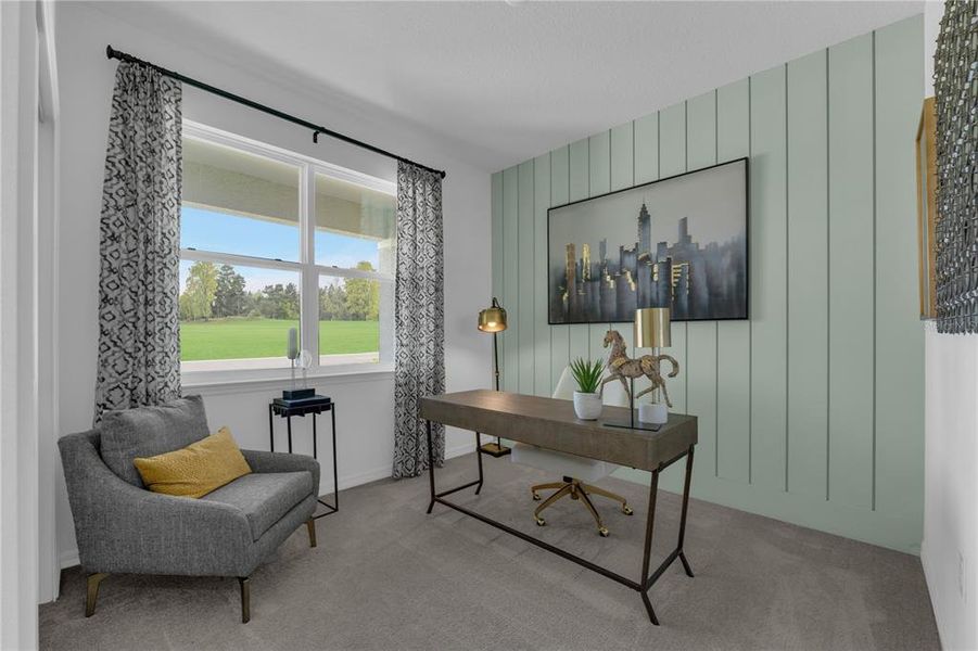 Furnished interior view inside a new home in Covered Bridge at Liberty Bluff, Haines City (Image 8).