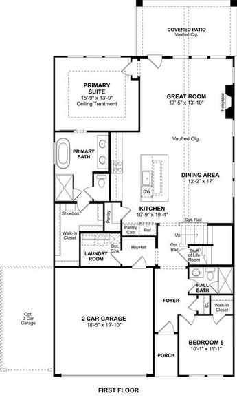 2D floor plan layout of this home in Creekshaw, Royse City, TX (Image 2). 2D floor plan layout of this home in Creekshaw, Royse City, TX (Image 2).
