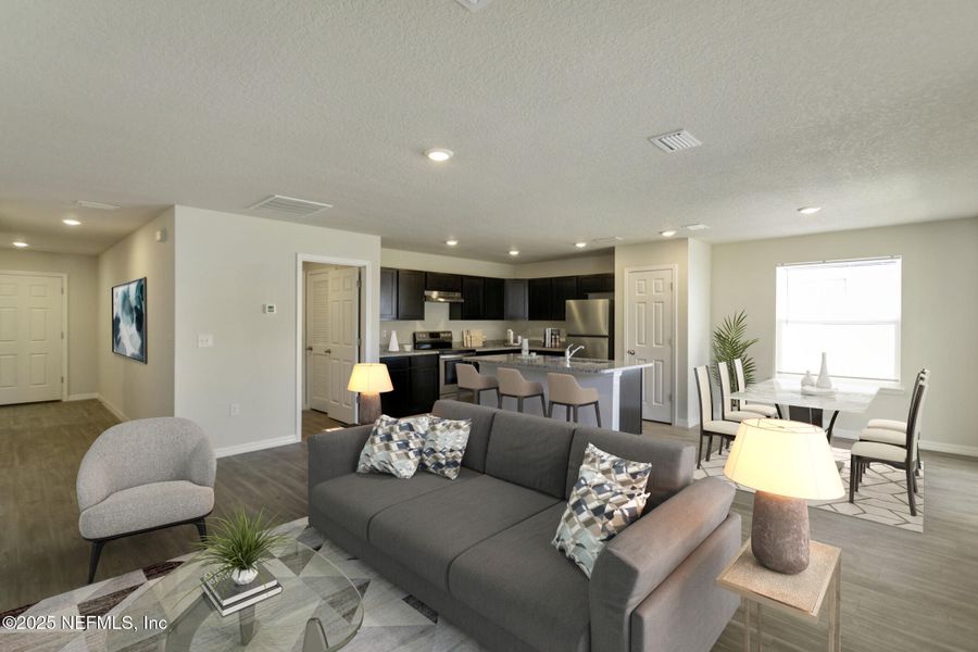 Furnished interior view inside a new home in , Palm Coast (Image 2).