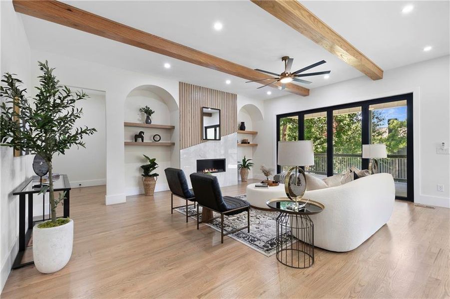 Furnished interior view inside a new home in , Atlanta (Image 9).