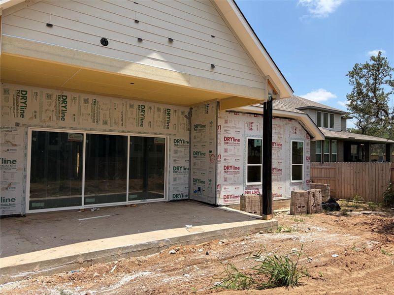 In-progress construction of a new home in La Cima, San Marcos, TX (Image 19).