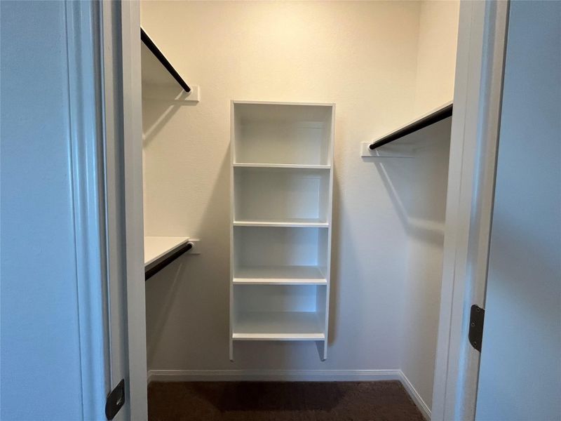 Upstairs bedroom walk in closet