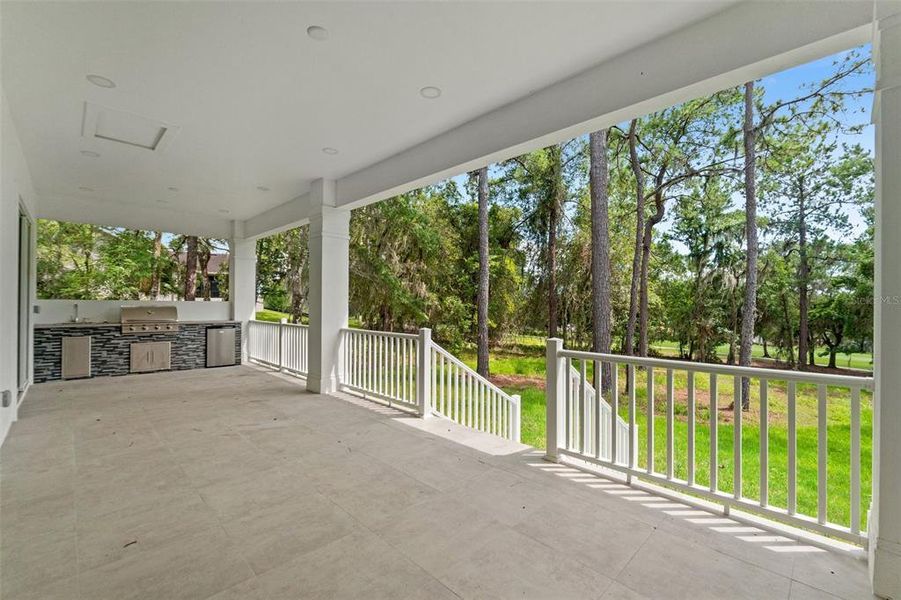 Exterior details and patio area of a home in Southern Hills Plantation, Brooksville (Image 30).