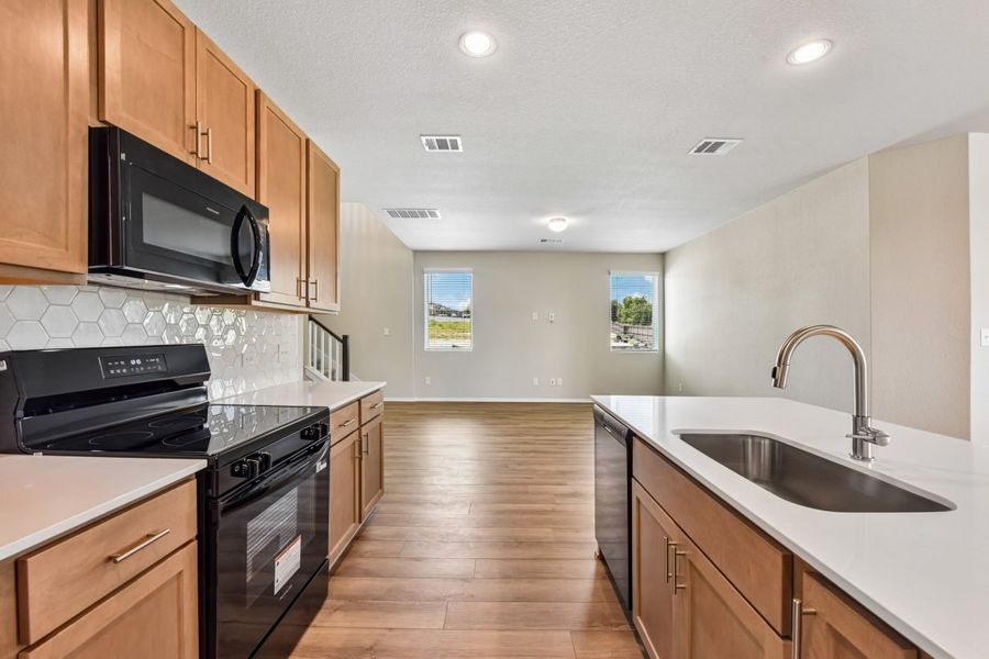 Furnished interior view inside a new home in Edgebrooke, Pflugerville (Image 8).