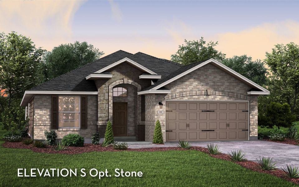 Representative exterior photo of a completed home built from the Aspen by CastleRock Communities in Westridge, McKinney, TX (Image 14).