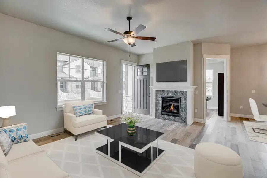 Representative furnished interior of a home built from the The Columbine by Landmark Homes in Country Farms Village - The Cottages, Windsor (Image 4).