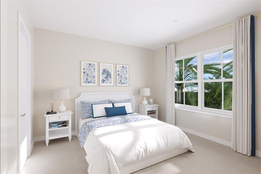 Representative furnished interior of a home built from the Cascade by Ryan Homes in Malabar Springs, Palm Bay (Image 8).