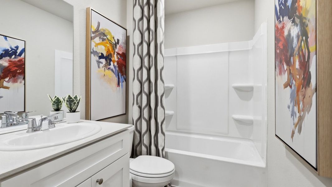 Furnished interior view inside a new home in Townes Landing, Fort Worth (Image 31).