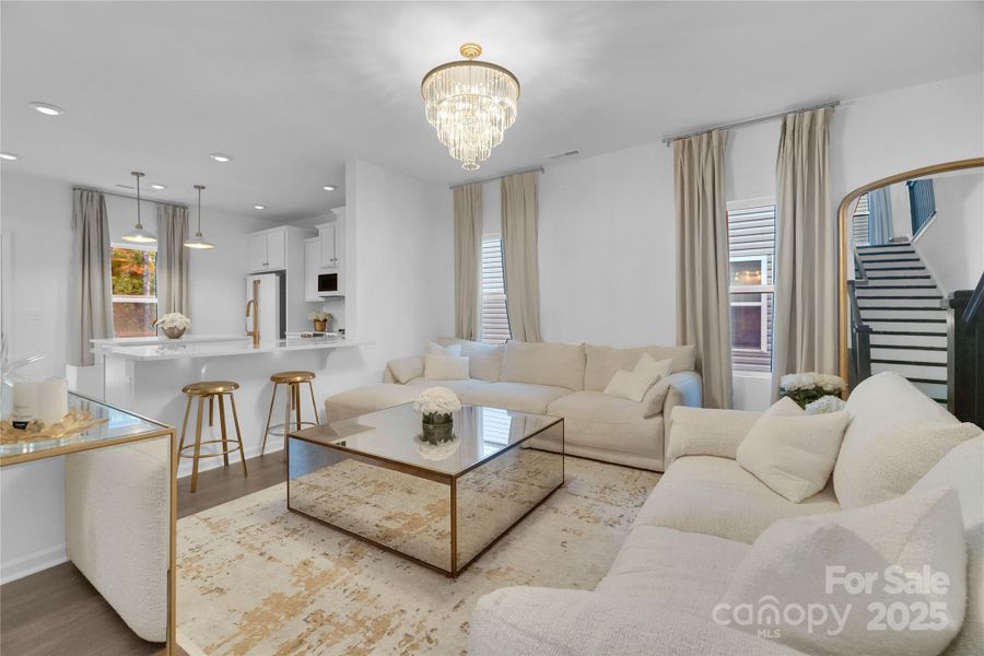 Furnished interior view inside a new home in Aubreywood, Charlotte (Image 35). Furnished interior view inside a new home in Aubreywood, Charlotte (Image 35).