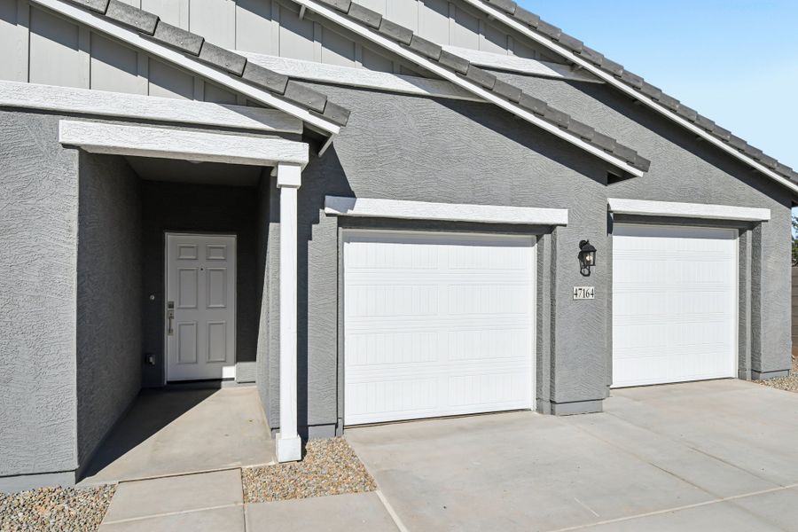 Exterior elevation - Covered entry