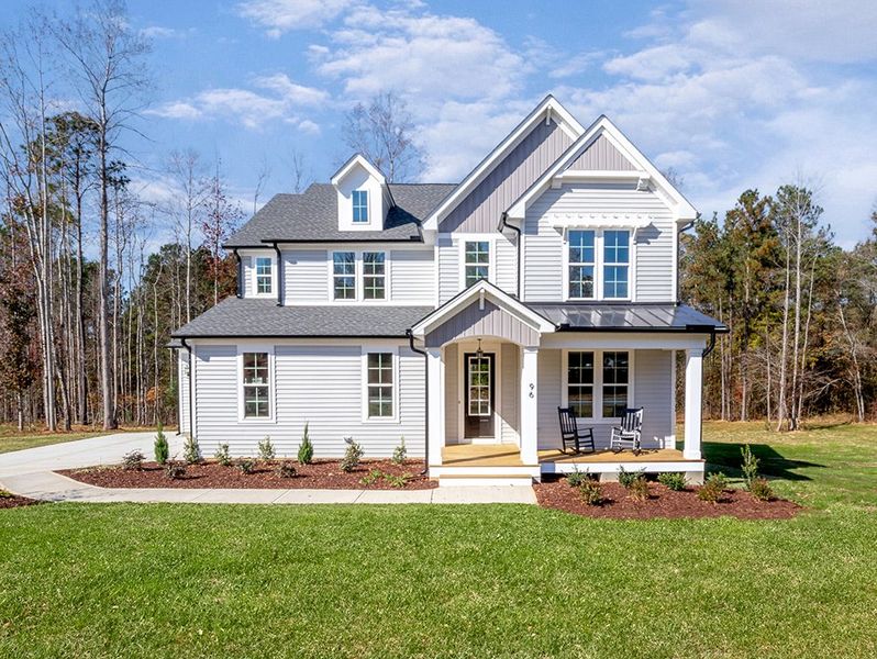 Representative exterior photo of a completed home built from the The Hampton by RobuckHomes in Baylee Ridge, Selma, NC (Image 34). Representative exterior photo of a completed home built from the The Hampton by RobuckHomes in Baylee Ridge, Selma, NC (Image 34).