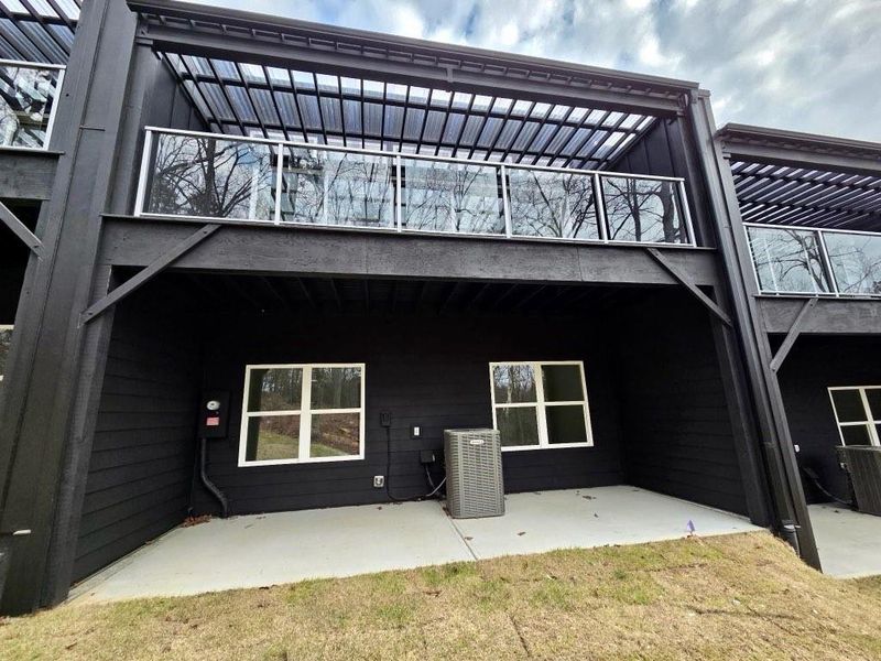 Exterior details and patio area of a home in , Waleska (Image 19).