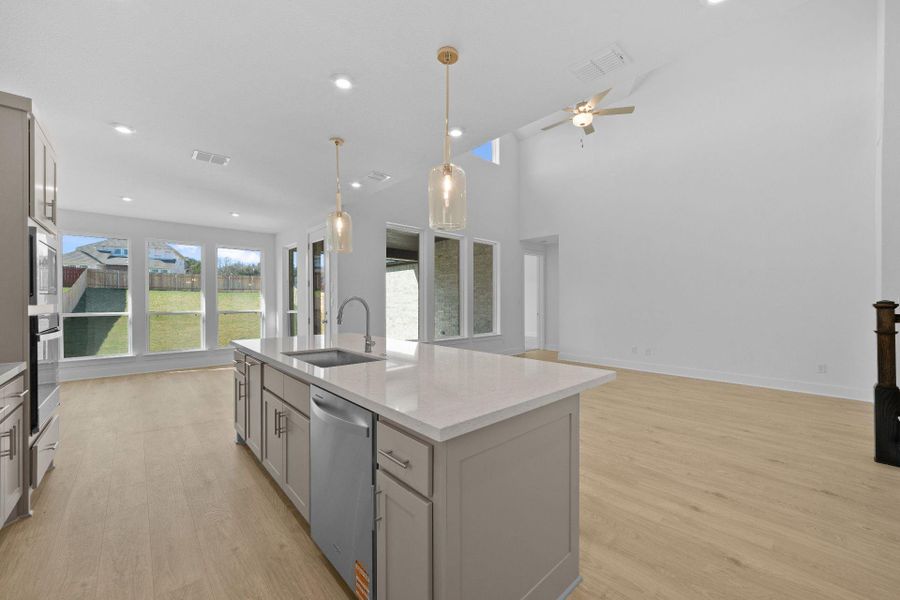 Open concept floorplan