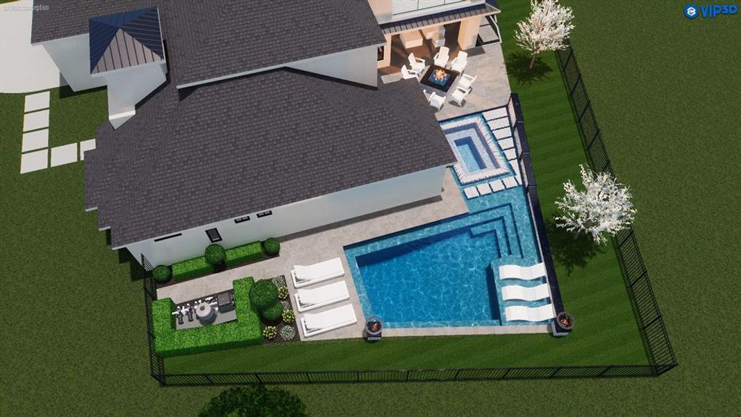 ** VIRTUAL POOL RENDERING ONLY **