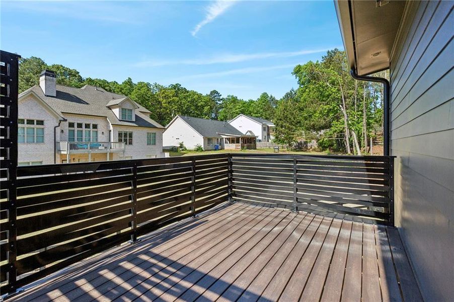 Exterior details and patio area of a home in , Marietta (Image 25).