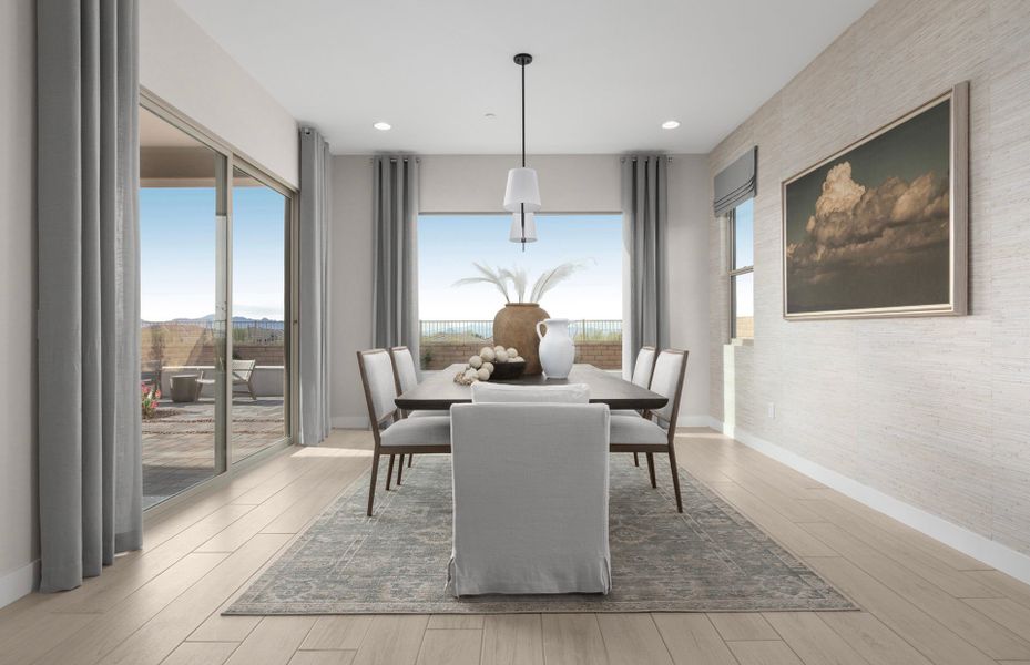Representative furnished interior of a home built from the Voyage by Pulte Homes in Saguaro Reserve - Majesty, Marana (Image 15).