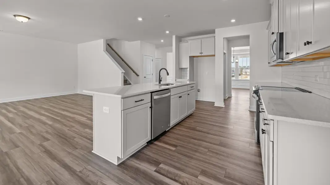 The Norris Plan by DRB Homes in Michaux Gardens - Kitchen (Representative Photo) The Norris Plan by DRB Homes in Michaux Gardens - Kitchen (Representative Photo)