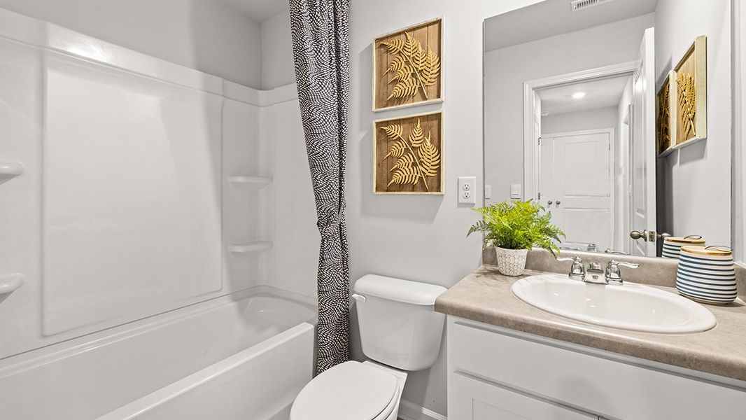 Representative furnished interior of a home built from the Maywood 3 by D.R. Horton in The Parish at Flat Rock Townhomes, Graniteville (Image 31).