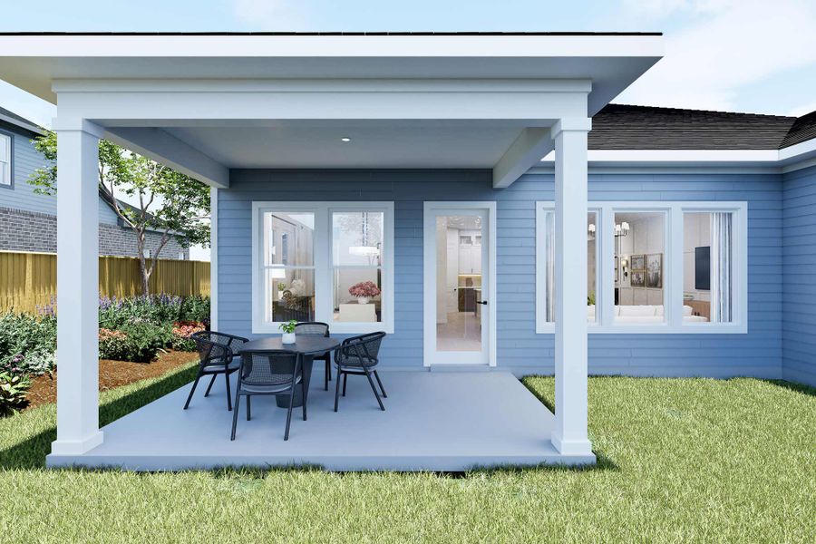 Representative exterior details of a home built from the The Taft by David Weekley Homes in Lanier Landing - Reserve Collection, Gainesville (Image 3).