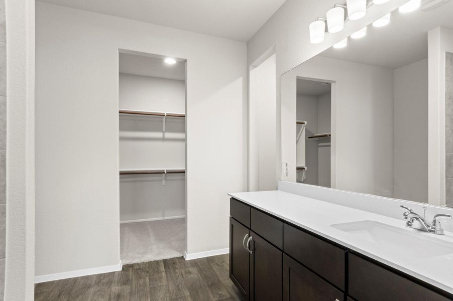 Furnished interior view inside a new home in Oaks at San Gabriel, Georgetown (Image 8).