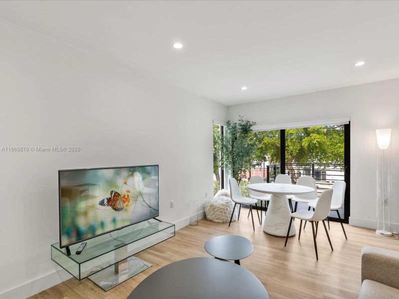 Furnished interior view inside a new home in , Miami Beach (Image 4). Furnished interior view inside a new home in , Miami Beach (Image 4).