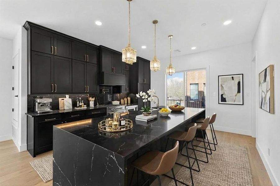 Kitchen virtually staged