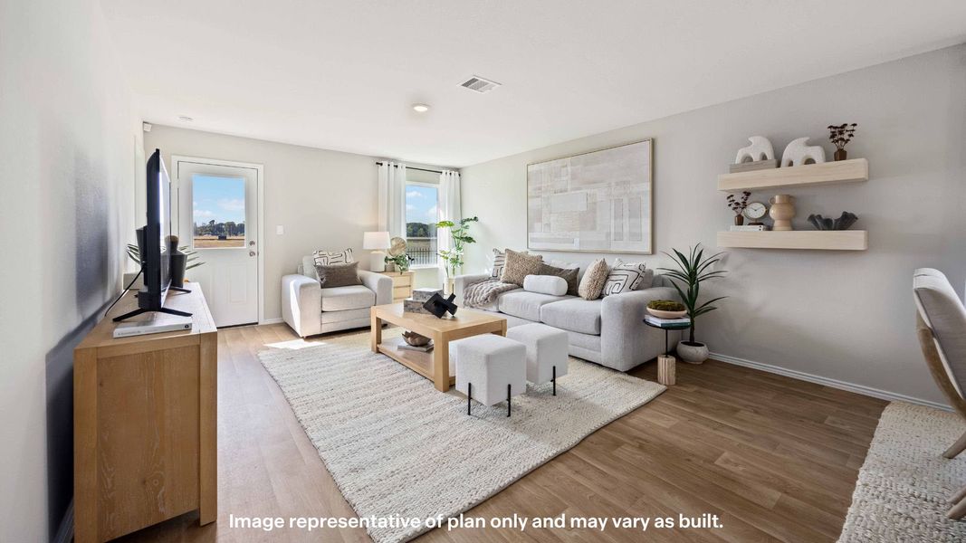 Representative furnished interior of a home built from the The Elk by D.R. Horton in Terra Vista, Lubbock (Image 9).