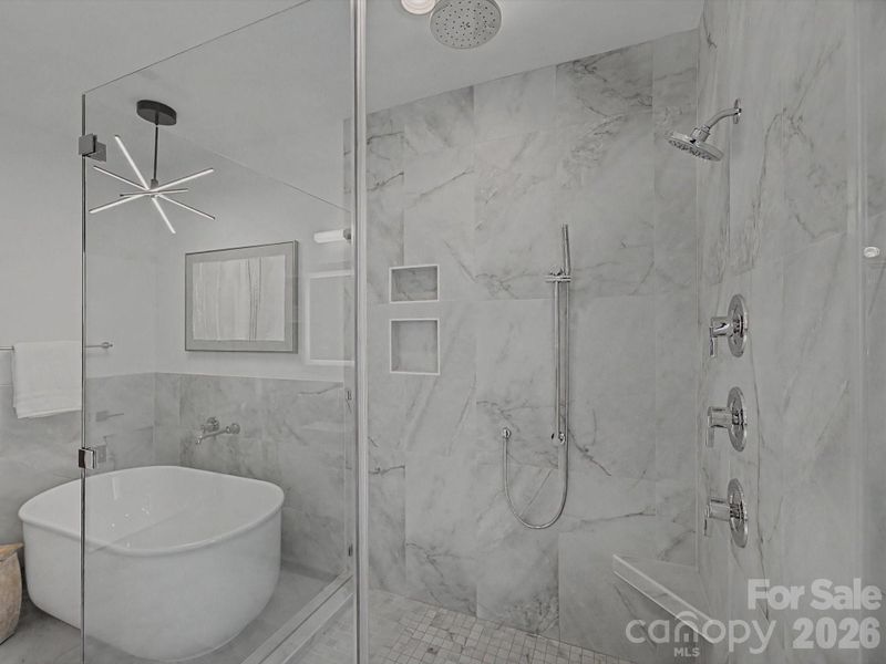 Furnished interior view inside a new home in , Charlotte (Image 32).