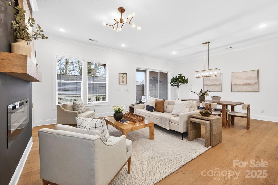 Furnished interior view inside a new home in , Charlotte (Image 8). Furnished interior view inside a new home in , Charlotte (Image 8).