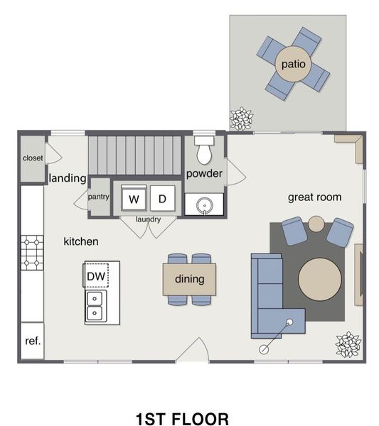 Main level floor plan