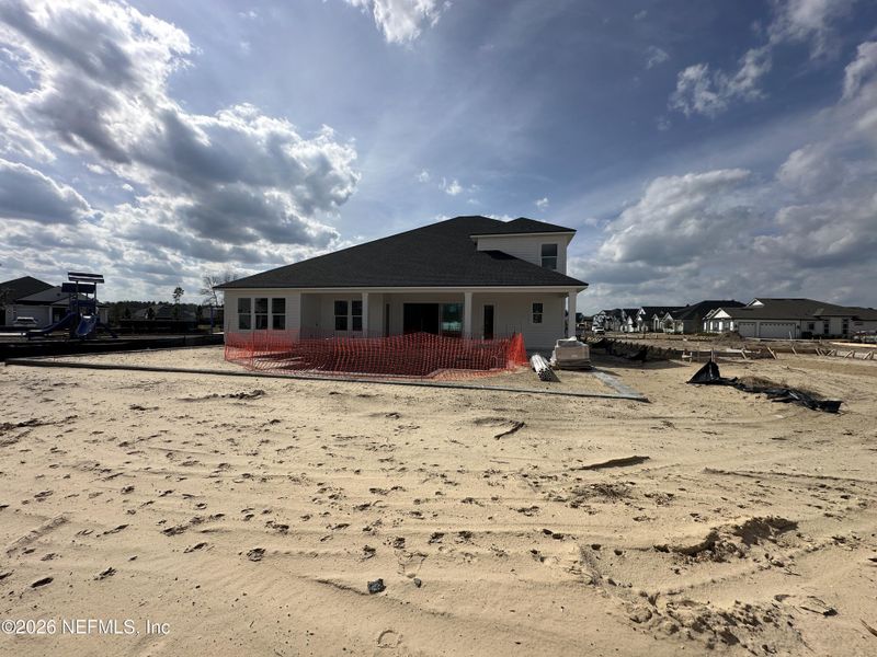 In-progress construction of a new home in SilverLeaf, St. Augustine, FL (Image 17).