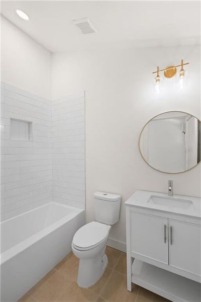 Furnished interior view inside a new home in , Atlanta (Image 15).