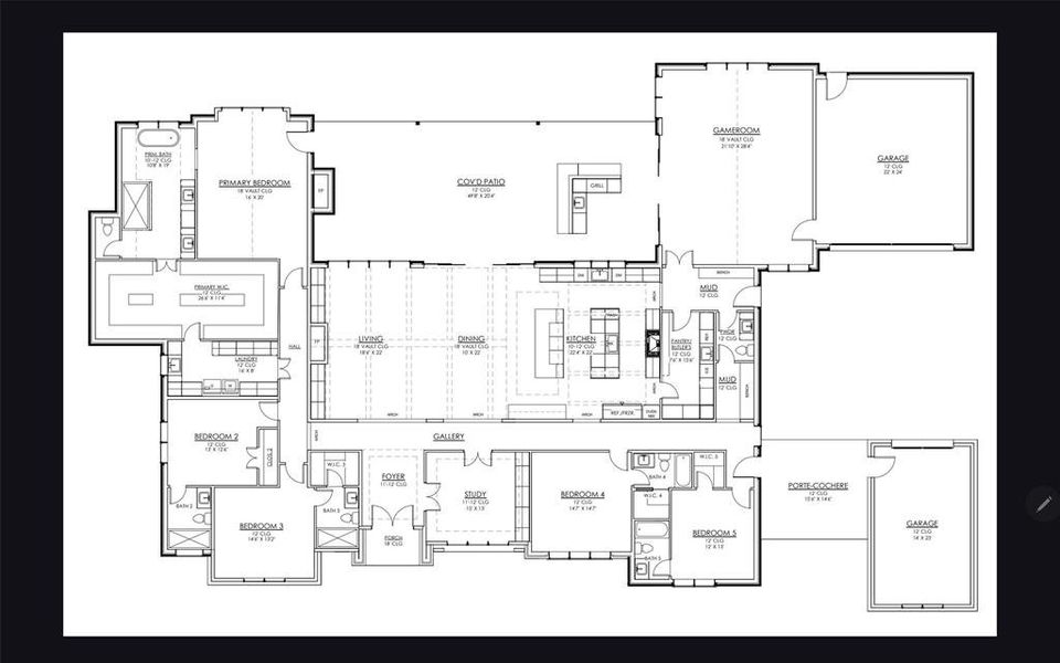 2D floor plan layout of this home in , Parker, TX (Image 3).