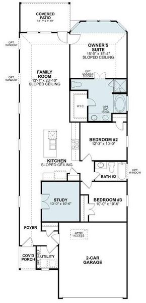 2D floor plan layout of this home in Marvida, Cypress, TX (Image 2). 2D floor plan layout of this home in Marvida, Cypress, TX (Image 2).