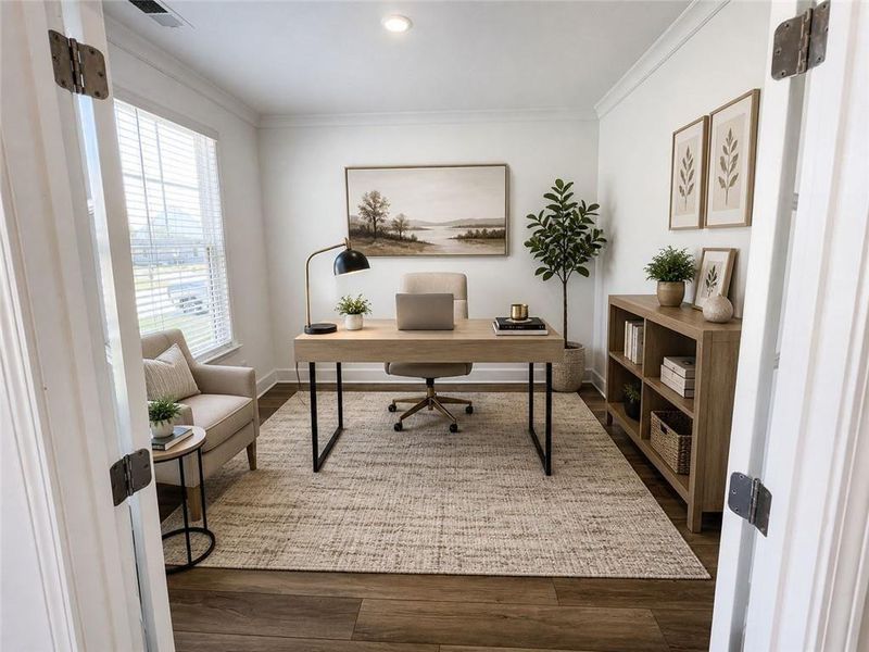 Furnished interior view inside a new home in , Dallas (Image 14).