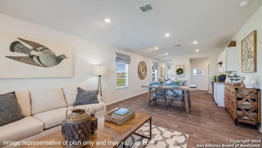 Furnished interior view inside a new home in Redbird Ranch, San Antonio (Image 5).