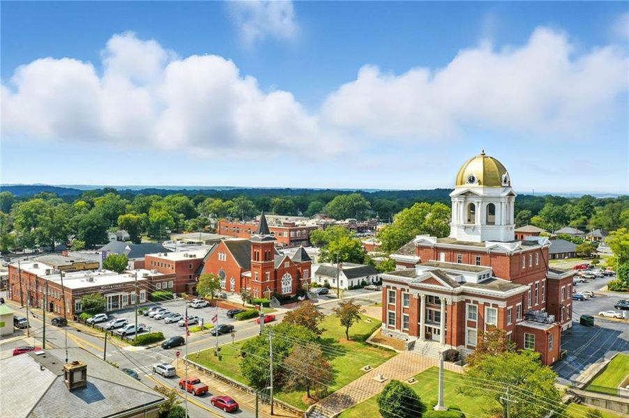 Front exterior of a new home in Ferguson Corners, Emerson, GA, highlighting curb appeal (Image 17).