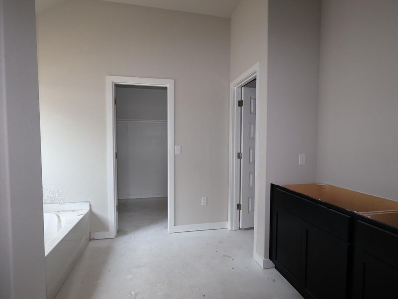 In-progress construction of a new home in Cascades at Onion Creek, Austin, TX (Image 9).