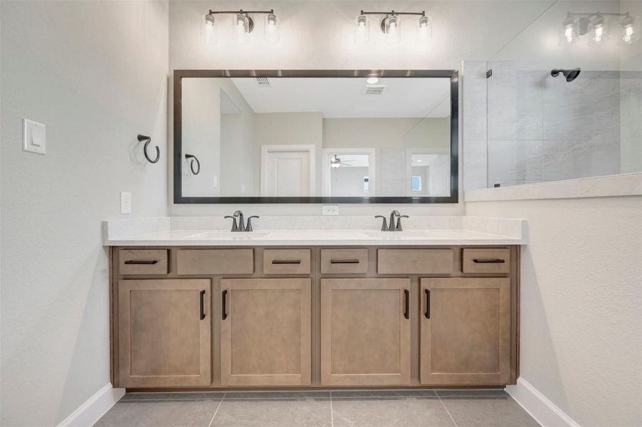 Furnished interior view inside a new home in Pomona - Grove Row Collection, Manvel (Image 6).