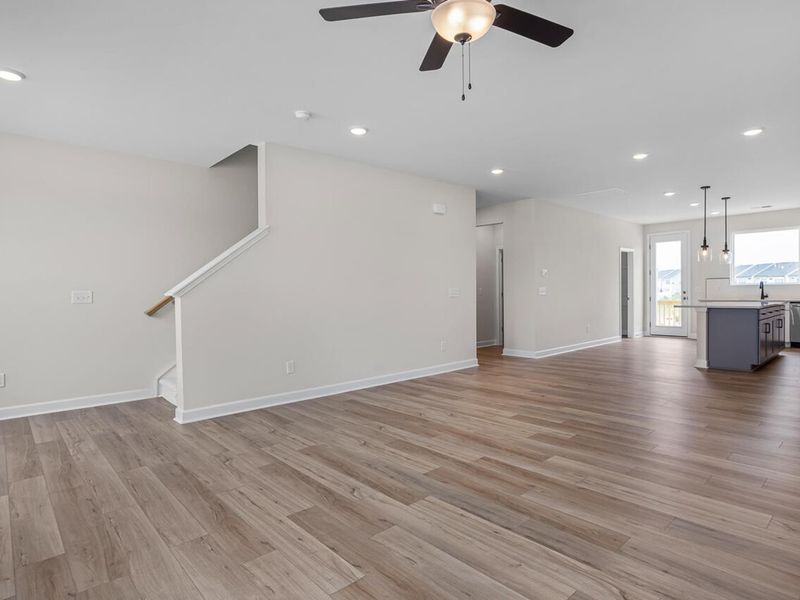 Spacious, unfurnished interior of a new home in Forestville Yard Townhomes, Knightdale (Image 12).