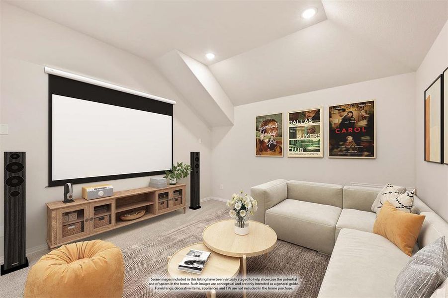 Furnished interior view inside a new home in Villages of Hurricane Creek, Anna (Image 9).