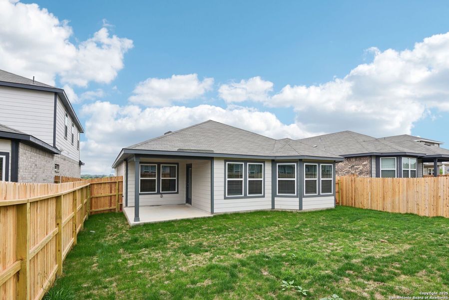 Front exterior of a new home in Sagebrooke - Premier Series, San Antonio, TX, highlighting curb appeal (Image 21).
