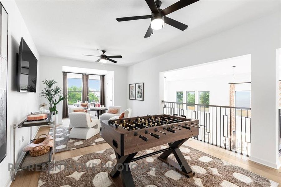 Furnished interior view inside a new home in Goodland: 60ft. lots, Midlothian (Image 5).