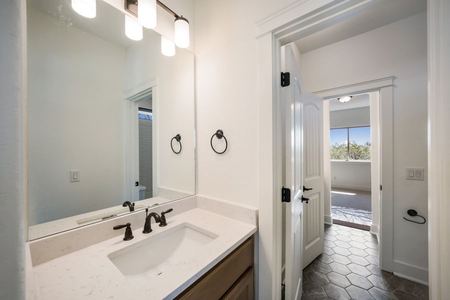 Representative furnished interior of a home built from the The Travis by Whitestone Custom Homes in Johnson Ranch, Bulverde (Image 35).